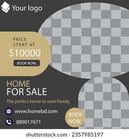 archivo vectorial de diseño de post de medios sociales. anuncios de admisión, muebles agrega archivo vectorial.