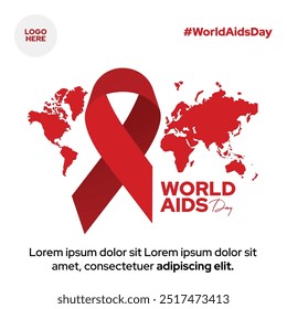 Social media post design for world aids day