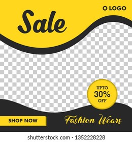 Social Media Post Digital Marketing Fashion Sale template for web banner etc