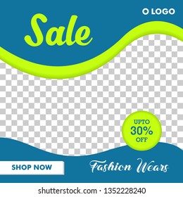 Social Media Post Digital Marketing Fashion Sale template for web banner etc