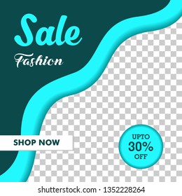 Social Media Post Digital Marketing Fashion Sale template for web banner etc