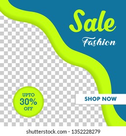 Social Media Post Digital Marketing Fashion Sale template for web banner etc