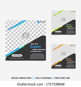 social media post for digital marketing for your company business style five