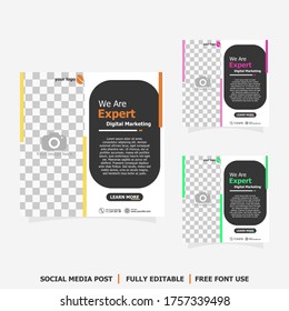 social media post for digital marketing for your company business style four