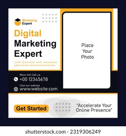 Social Media Post Digital Marketing Expert Template