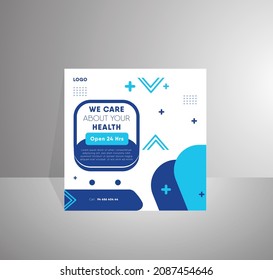 Social Media Post For Doctors,Medical doctor chamber etc. Simple and easy to use