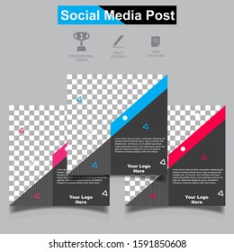 social media post elegant concept for fashion, you can use this design for promotion your business on all your social media