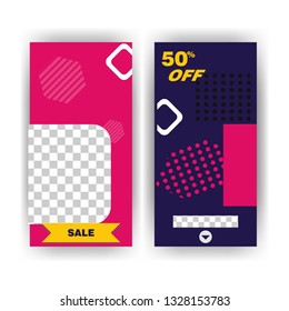 social media post with event template banner concept creative