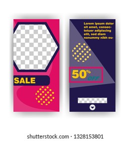 social media post with event template banner concept creative
