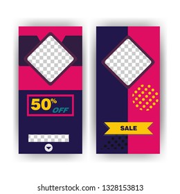 social media post with event template banner concept creative