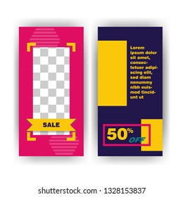 social media post with event template banner concept creative