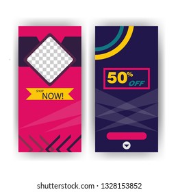 social media post with event template banner concept creative