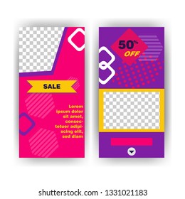 social media post with event template banner concept creative