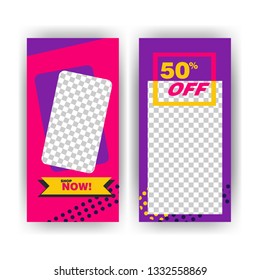 social media post with event template banner concept creative