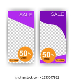 social media post with event template banner concept creative