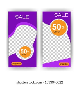 social media post with event template banner concept creative