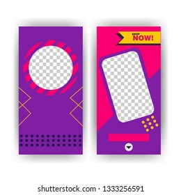 social media post with event template banner concept creative