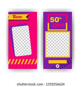 social media post with event template banner concept creative