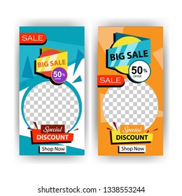 social media post with event template banner concept creative