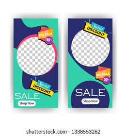 social media post with event template banner concept creative