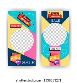 social media post with event template banner concept creative