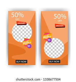 social media post with event template banner concept creative