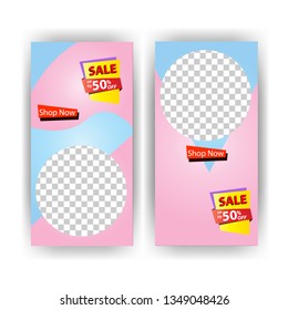 social media post with event template banner concept creative