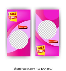 social media post with event template banner concept creative