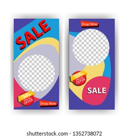 social media post with event template banner concept creative