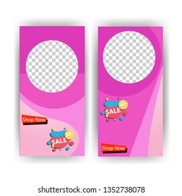 social media post with event template banner concept creative