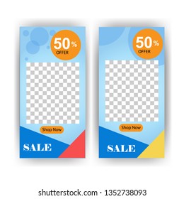 social media post with event template banner concept creative