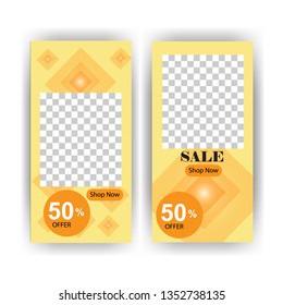 social media post with event template banner concept creative
