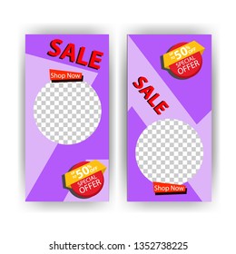 social media post with event template banner concept creative