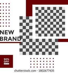 SOCIAL MEDIA POST. FASHION SALE PROMOTION  DESIGN. TEMPLATE BACKGROUND COVER VECTOR