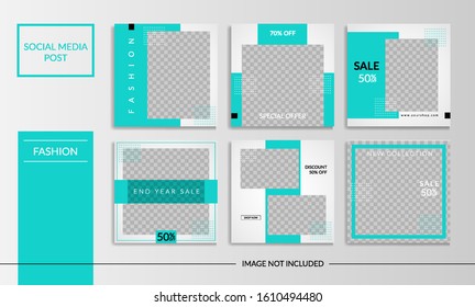Social media post fashion template