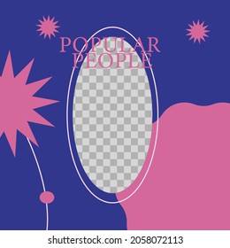 Social media post feed. Editable square banner template design for Modern post on social media. poster minimalist theme background vector.
