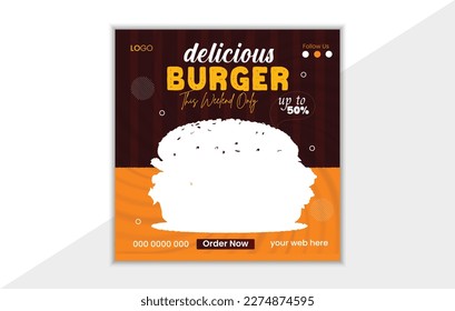 Social Media Post Food Design Template 