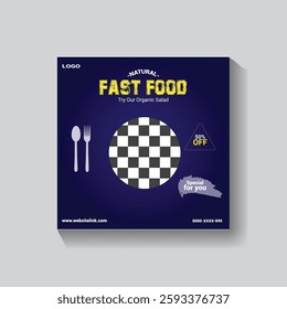 Social Media Post and Food menu