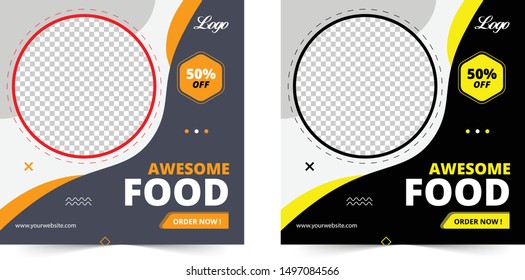 Social Media Post for Food Promotion offer poster