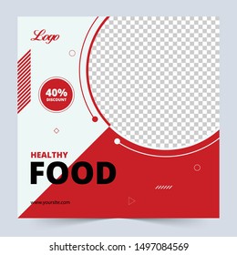 Social Media Post for Food Promotion offer poster