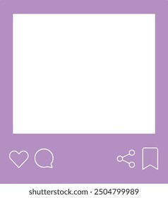 
social media post frame. Vector graphic file. isolated. Transparent