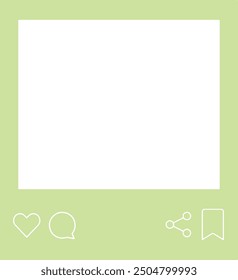 
social media post frame. Vector graphic file. isolated. Transparent