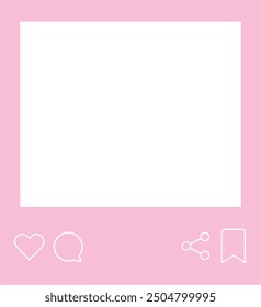 
social media post frame. Vector graphic file. isolated. Transparent