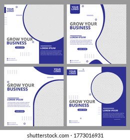 Social Media Post for Grow Your Business Promotion template design.