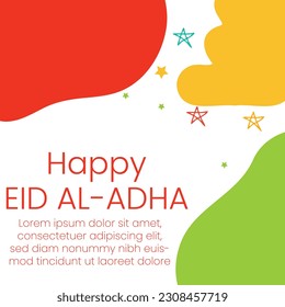 Social Media-Post glücklich eid al adha mubarak 2023