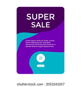 SOCIAL MEDIA POST ILLUSTRATION. FASHION SALE PROMOTION  DESIGN. TEMPLATE BACKGROUND COVER VECTOR