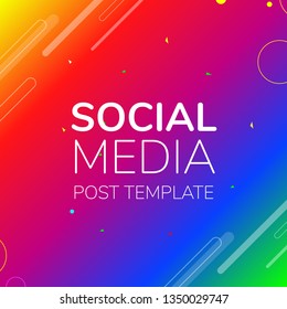 Social Media Post Image Template Vector 