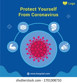 Social Media Post Infographic Coronavirus