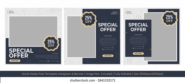 SOCIAL MEDIA POST INSTAGRAM TEMPLATE & BANNER MODERN STYLE NEW FURNITURE SALE COLLECTION (BNCCOLOR)