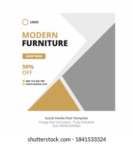 SOCIAL MEDIA POST INSTAGRAM TEMPLATE MODERN STYLE FURNITURE SHOP